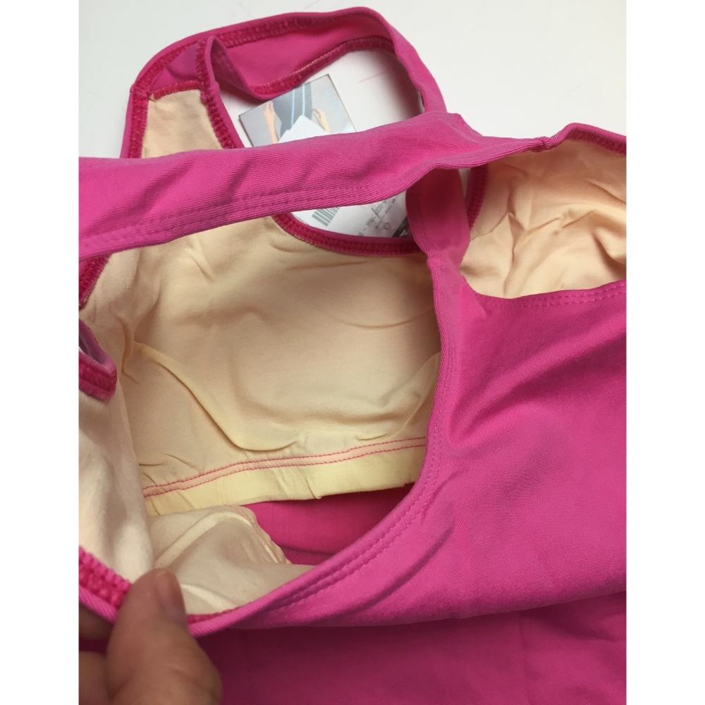 Compression Gym Tank Top w/ Inside Bra XS-S   Pink - Picture 5 of 6